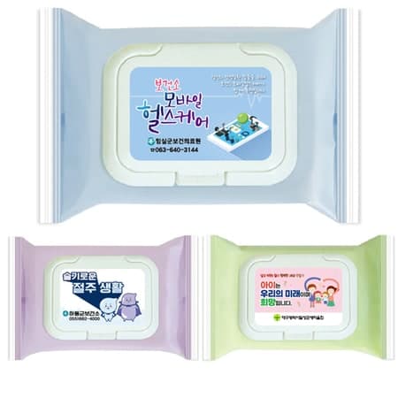 홍보용 캡형 판촉용 물티슈 25매
